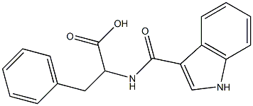 2-[(1H-INDOLE-3-CARBONYL)-AMINO]-3-PHENYL-PROPIONIC ACID Struktur