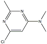 4-(N,N-DIMETHYLAMINO)-6-CHLORO-2-METHYLPYRIMIDINE Struktur