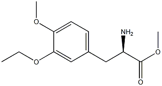 METHYL (2R)-2-AMINO-3-(3-ETHOXY-4-METHOXYPHENYL)PROPANOATE Struktur