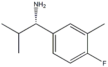 (1S)-1-(4-FLUORO-3-METHYLPHENYL)-2-METHYLPROPYLAMINE Struktur