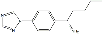 (1S)-1-(4-(1,2,4-TRIAZOLYL)PHENYL)PENTYLAMINE Struktur