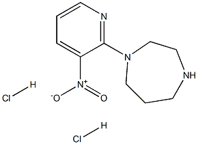 1-(3-NITROPYRIDIN-2-YL)-1,4-DIAZEPANE DIHYDROCHLORIDE Struktur