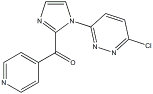 [1-(6-CHLOROPYRIDAZIN-3-YL)-1H-IMIDAZOL-2-YL](PYRIDIN-4-YL)METHANONE Struktur