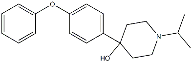 4-HYDROXY-4-(4-PHENOXYPHENYL)-1-ISOPROPYLPIPERIDINE Struktur