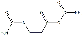 N-CARBAMYL-BETA-ALANINE, [CARBAMYL-14C]- Struktur