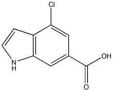 4-CHLORO-6-INDOLE CARBOXYLIC ACID Struktur