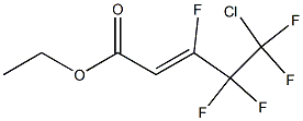 5-CHLORO-3,4,4,5,5-PENTAFLUOROPENT-2-ENOIC ACID ETHYL ESTER Struktur