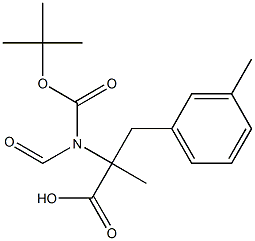 2-N-BOC-2-METHYLAMINOMETHYL-3-M-TOLYL-PROPIONIC ACID Struktur