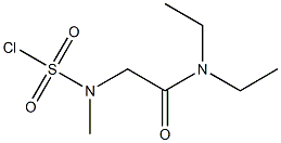 2-(DIETHYLAMINO)-2-OXOETHYL(METHYL)SULFAMOYL CHLORIDE Struktur