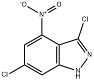 4-NITRO-3,6-DICHLORO (1H)INDAZOLE Struktur