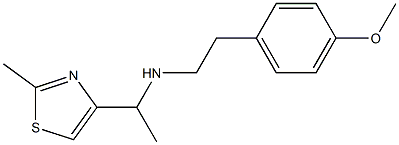 [2-(4-METHOXY-PHENYL)-ETHYL]-[1-(2-METHYL-THIAZOL-4-YL)-ETHYL]-AMINE Struktur