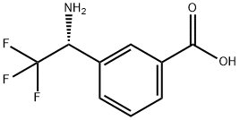 3-((1R)-1-AMINO-2,2,2-TRIFLUOROETHYL)BENZOIC ACID Struktur