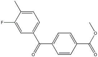 METHYL 4-(3-FLUORO-4-METHYLBENZOYL)BENZOATE Struktur