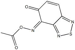 (4Z)-2,1,3-BENZOTHIADIAZOLE-4,5-DIONE 4-(O-ACETYLOXIME) Struktur