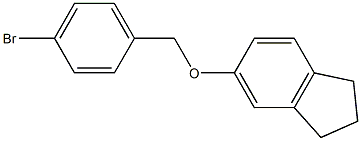 4-BROMOBENZYL-(5-INDANYL)ETHER Struktur