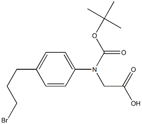 (S)-(BOC)-4-BROMOPROPYLPHENYLGLYCINE Struktur