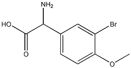 AMINO-(3-BROMO-4-METHOXY-PHENYL)-ACETIC ACID Struktur