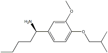 (1R)-1-[3-METHOXY-4-(2-METHYLPROPOXY)PHENYL]PENTYLAMINE Struktur