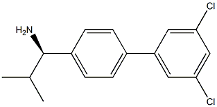 (1R)-1-[4-(3,5-DICHLOROPHENYL)PHENYL]-2-METHYLPROPYLAMINE Struktur