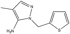 4-METHYL-2-THIOPHEN-2-YLMETHYL-2H-PYRAZOL-3-YLAMINE Struktur