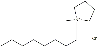 1-METHYL-1-OCTYLPYRROLIDINIUM CHLORIDE Struktur