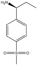 1-((1S)-1-AMINOPROPYL)-4-(METHYLSULFONYL)BENZENE Struktur