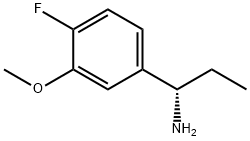 (1S)-1-(4-FLUORO-3-METHOXYPHENYL)PROPYLAMINE Struktur