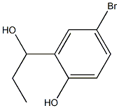 4-BROMO-2-(1-HYDROXYPROPYL)PHENOL Struktur