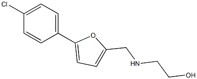 2-(((5-(4-CHLOROPHENYL)-2-FURYL)METHYL)AMINO)ETHANOL Struktur