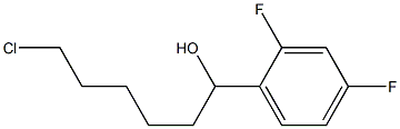 6-CHLORO-1-(2,4-DIFLUOROPHENYL)-1-HEXANOL Struktur