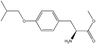 METHYL (2S)-2-AMINO-3-[4-(2-METHYLPROPOXY)PHENYL]PROPANOATE Struktur