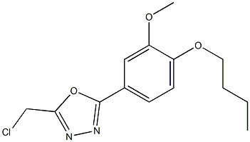 2-(4-BUTOXY-3-METHOXYPHENYL)-5-(CHLOROMETHYL)-1,3,4-OXADIAZOLE Struktur