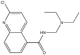 2-CHLOROQUINOLINE-5-CARBOXYLIC ACID DIETHYLAMINOMETHYL AMIDE Struktur