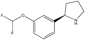 [3-((2R)PYRROLIDIN-2-YL)PHENOXY]DIFLUOROMETHANE Struktur