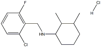 N-(2-CHLORO-6-FLUOROBENZYL)-N-(2,3-DIMETHYLCYCLOHEXYL)AMINE HYDROCHLORIDE Struktur