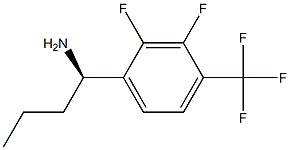 (1R)-1-[2,3-DIFLUORO-4-(TRIFLUOROMETHYL)PHENYL]BUTYLAMINE Struktur