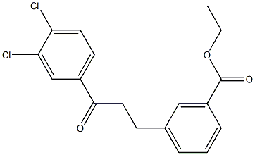 3-(3-CARBOETHOXYPHENYL)-3',4'-DICHLOROPROPIOPHENONE Struktur