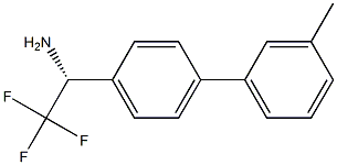 (1R)-2,2,2-TRIFLUORO-1-[4-(3-METHYLPHENYL)PHENYL]ETHYLAMINE Struktur