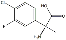 (2R)-2-AMINO-2-(4-CHLORO-3-FLUOROPHENYL)PROPANOIC ACID Struktur