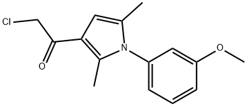 2-CHLORO-1-[1-(3-METHOXYPHENYL)-2,5-DIMETHYL-1H-PYRROL-3-YL]ETHANONE Struktur