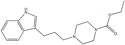 ETHYL 4-[3-(INDOL-3-YL)PROPYL]-1-PIPERAZINECARBOXYLATE Struktur