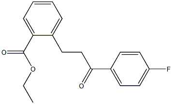 3-(2-CARBOETHOXYPHENYL)-4'-FLUOROPROPIOPHENONE Struktur