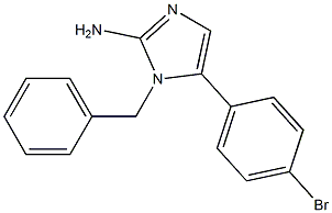 1-BENZYL-5-(4-BROMO-PHENYL)-1H-IMIDAZOL-2-YLAMINE Struktur