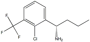 (1S)-1-[2-CHLORO-3-(TRIFLUOROMETHYL)PHENYL]BUTYLAMINE Struktur