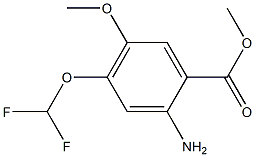 METHYL 2-AMINO-4-(DIFLUOROMETHOXY)-5-METHOXYBENZOATE Struktur