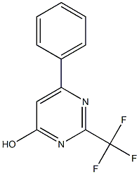 4-HYDROXY-2-TRIFLUOROMETHYL-6-PHENYLPYRIMIDINE Struktur