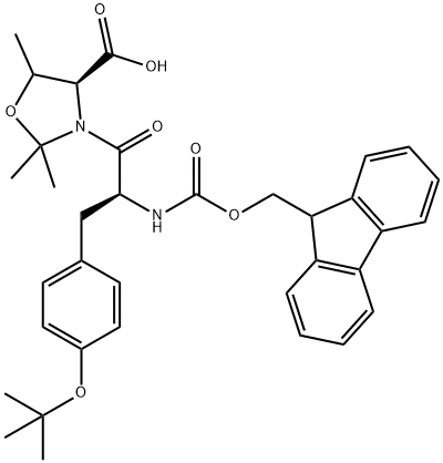 FMOC-TYR(TBU)-THR(PSI-ME,MEPRO)-OH Struktur