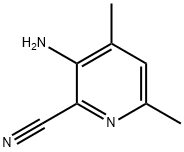 3-AMINO-4,6-DIMETHYLPYRIDINE-2-CARBONITRILE Struktur