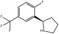 (2R)-2-[2-FLUORO-5-(TRIFLUOROMETHYL)PHENYL]PYRROLIDINE Struktur