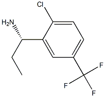 (1S)-1-[2-CHLORO-5-(TRIFLUOROMETHYL)PHENYL]PROPYLAMINE Struktur